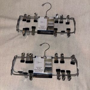 Mainstays Silver and Black Skirt Organizer ($10 for both)